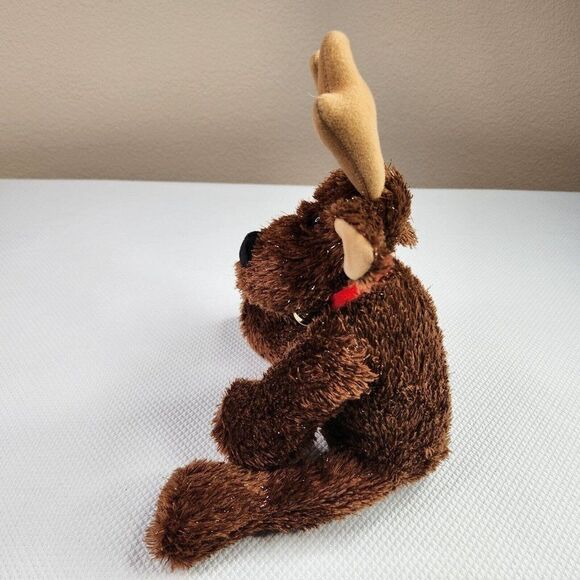 Hallmark Comet Moose Reindeer Plush Stuffed 14" Comet Floppy Brown Christmas - Picture 2 of 4